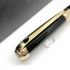 法國 S.T. DUPONT 都彭 LINE D Black lacquer & Gold 14K鋼筆（新款 MEDIUM系列）